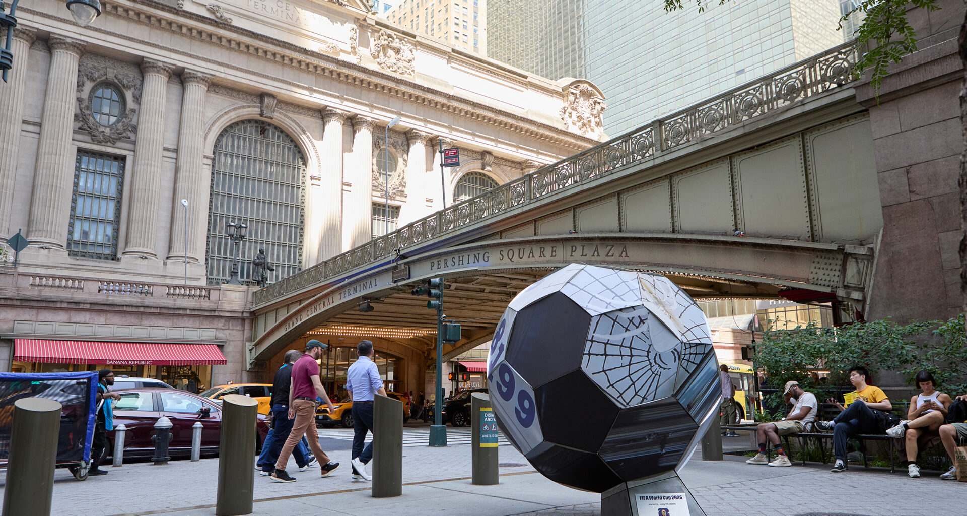 World Cup Art Installation Debuts Across NYC: See Photos of 23 Giant Soccer Balls