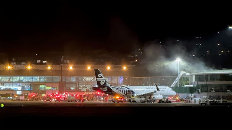 Wellington Airport fire.