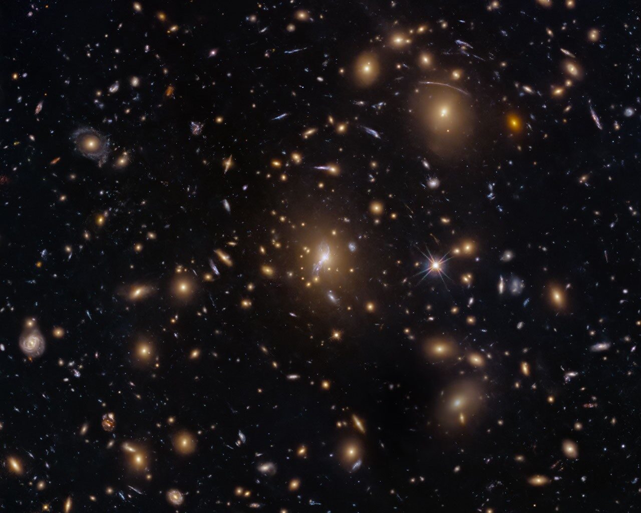 Hubble Sees Swarm of Galaxies