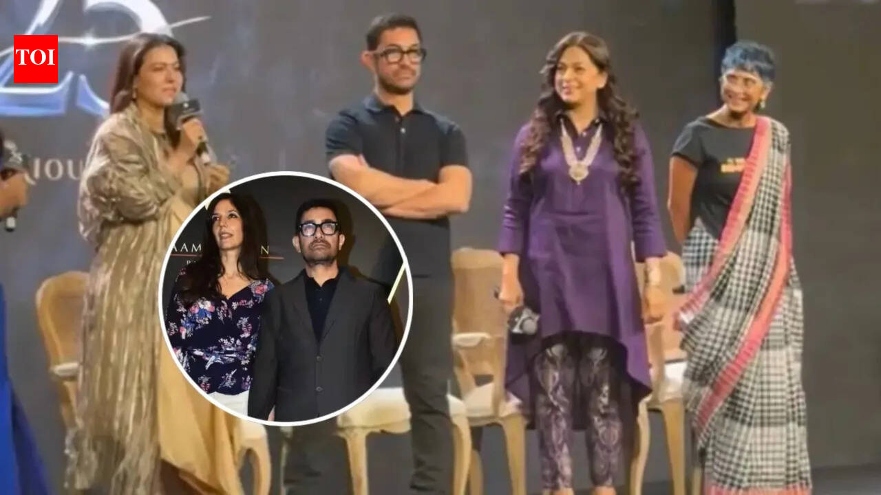 Aamir Khan: 'Great taste in women': Kajol and Juhi Chawla ROAST Aamir Khan at 'Lagaan's 25th anniversary celebration | Hindi Movie News