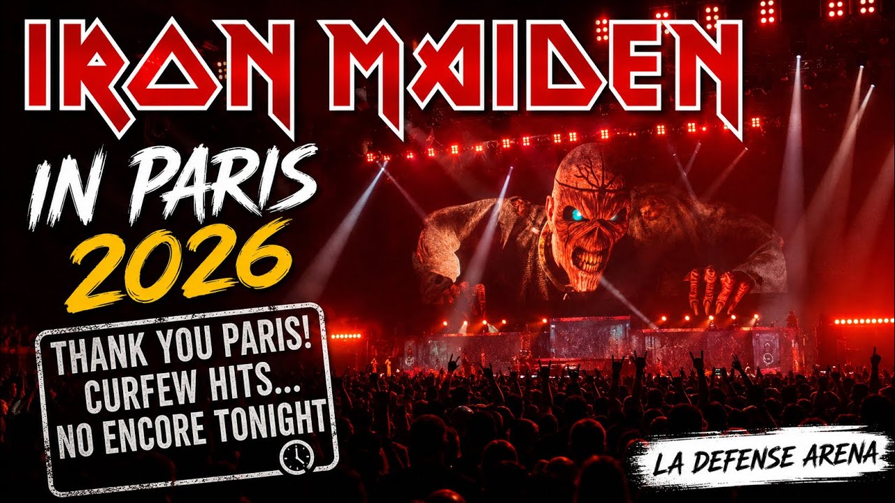 Iron Maiden - End of the Paris 2026 show without an encore - YouTube