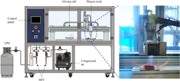 Atmospheric-pressure flame plasma system
