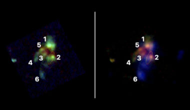 James Webb Space Telescope catches 6 galaxies merging into one of the largest galaxies in the universe