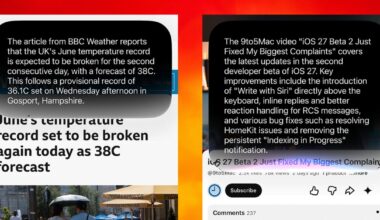 Siri will sometimes summarize webpages and videos in Safari and YouTube