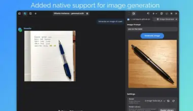 Newelle project screenshot of image generation demo