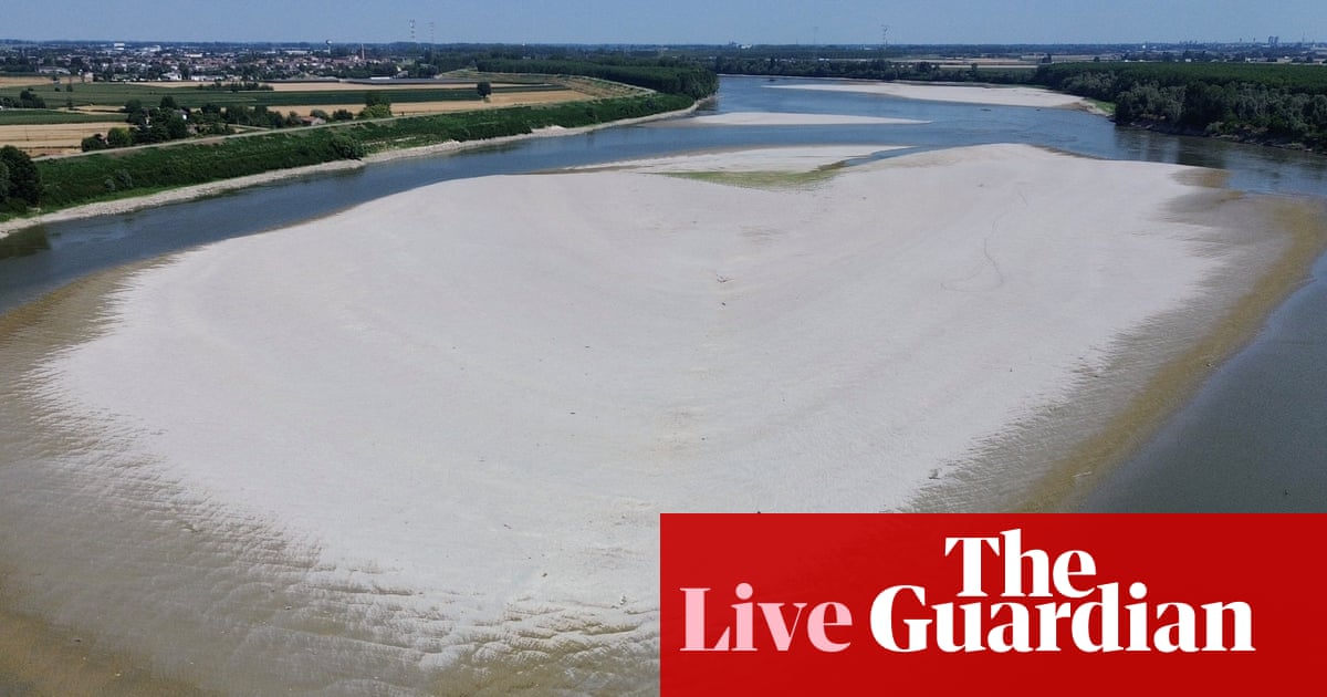 Europe heatwave: drought fears in Italy as records tumble around Europe – as it happened | Europe