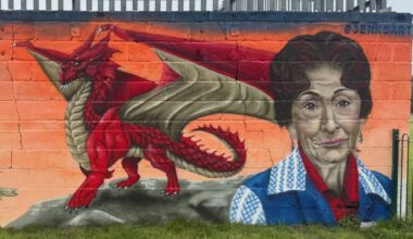 From the Ddraig Goch to Dot Cotton: Village unveils new mural