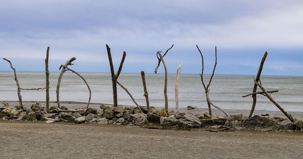 Hokitika's famous driftwood sign destroyed in suspected vandalism
