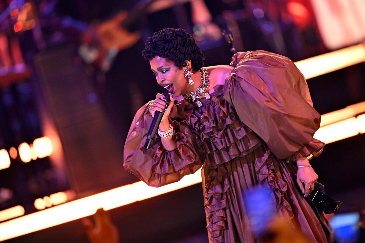 Lauryn Hill performs during the BET Awards 2026 at the Peacock Theater in Los Angeles.