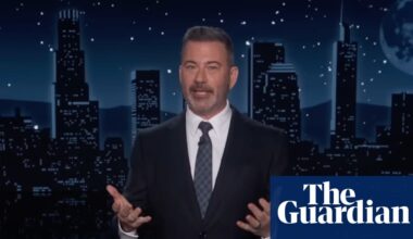 Jimmy Kimmel on Trump’s reflecting pool: ‘latest waste of money to promote his glorious reign’ | Late-night TV roundup