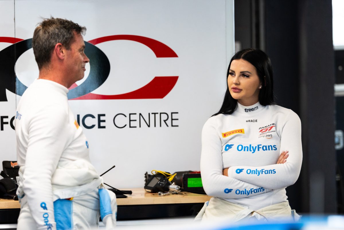 Paul Stokell and Renee Gracie during the 2024 GT World Challenge Australia season.