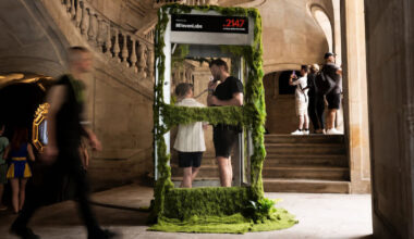 2147 installation transforms a reclaimed payphone into an AI interface