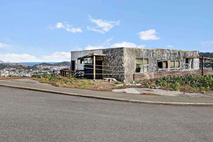 The owner of the derelict house on Puketiro Avenue, in Northland, Wellington, had been looking to offload it for more than two years. Photo / Supplied