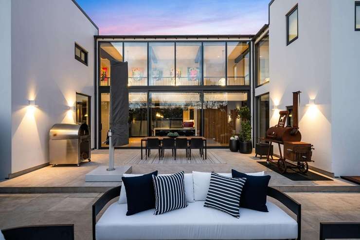 148 Glandovey Road, in Strowan, Christchurch, was designed by the late Sir Ian Athfield. Photo / Supplied