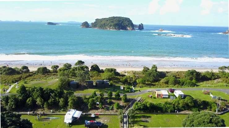 Hahei Beach Resort, in the Coromandel, is the latest holiday park to be snapped up by overseas investor Tasman Tourism New Zealand. Photo / Facebook