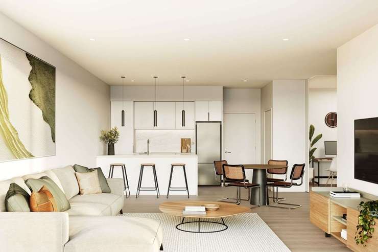 Beachcroft Residences in Auckland's Onehunga have been beset by a new problem, this time with one of its neighbours. Photo / Supplied