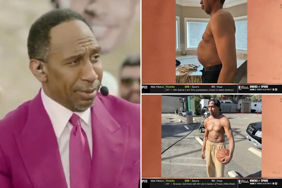 Stephen A. Smith flaunts rare shirtless picture, displays weight loss on ‘First Take’