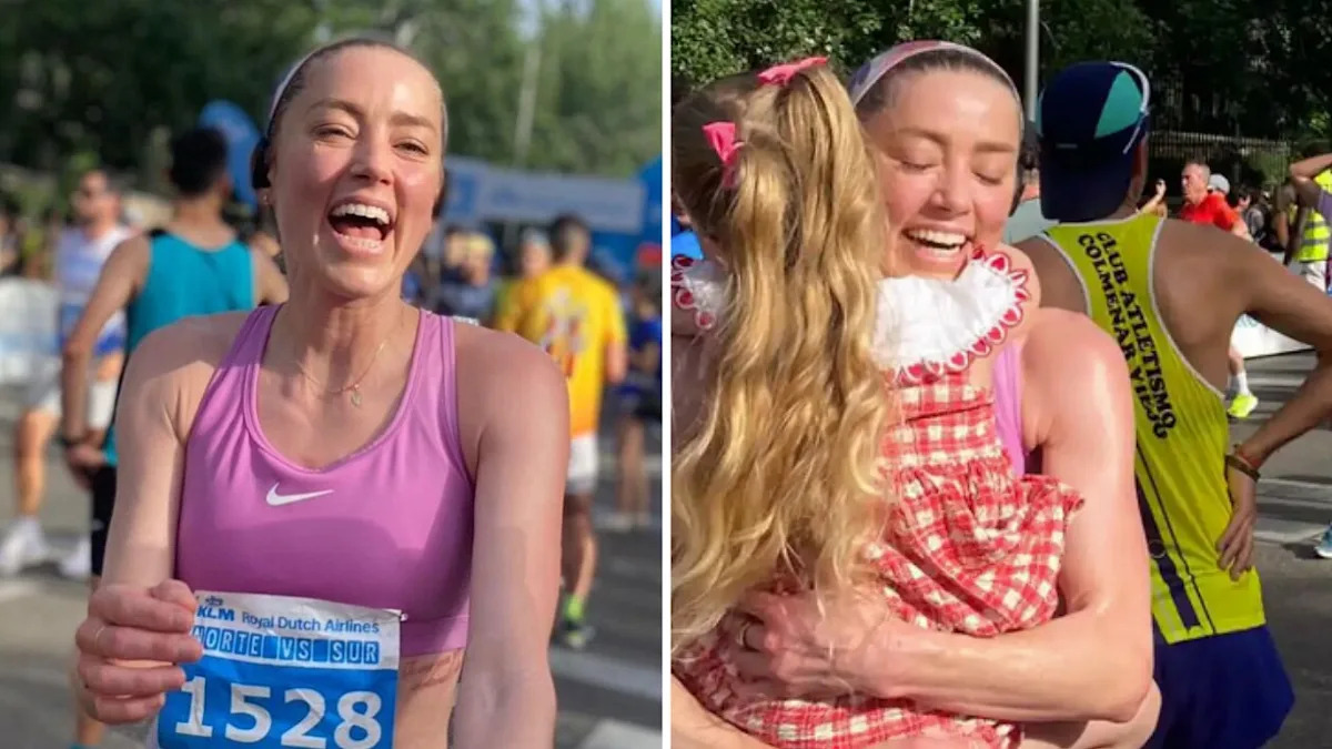 Amber Heard Shares Rare Photo With 5-Year-Old Daughter Oonagh After Race in Spain