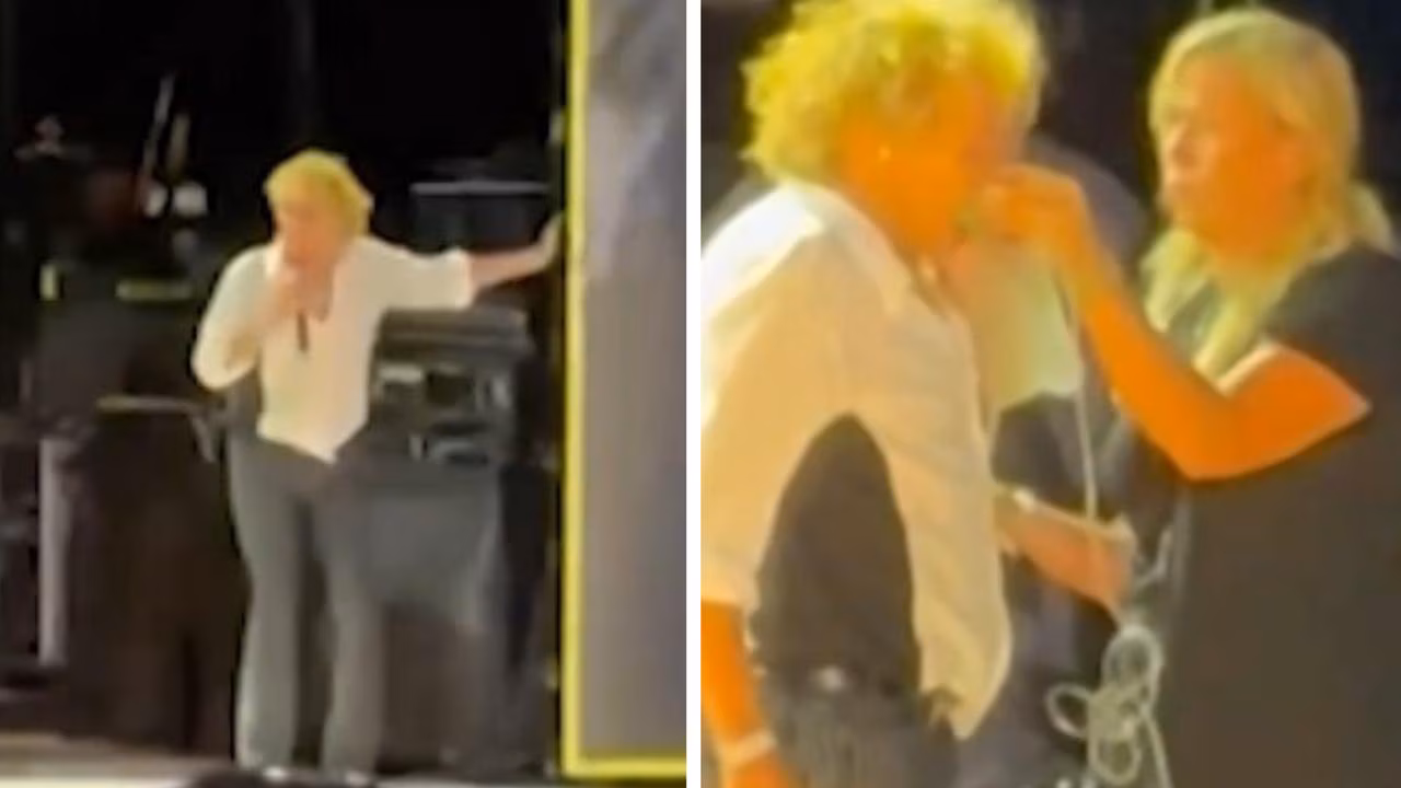 Rod Stewart stops Utah concert to use oxygen tank onstage