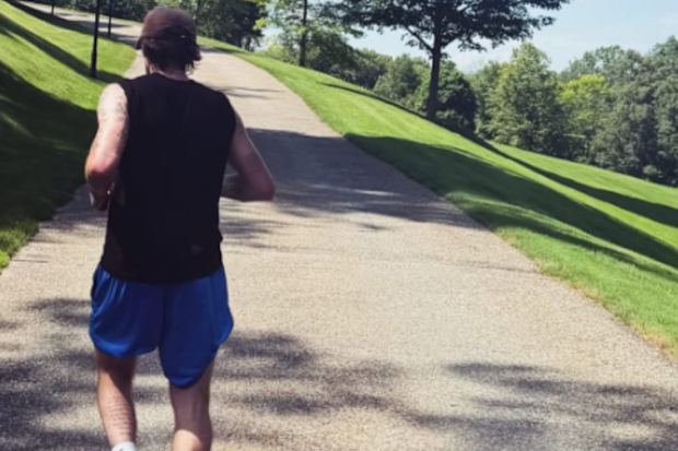 Brooklyn Beckham jogging in New York 