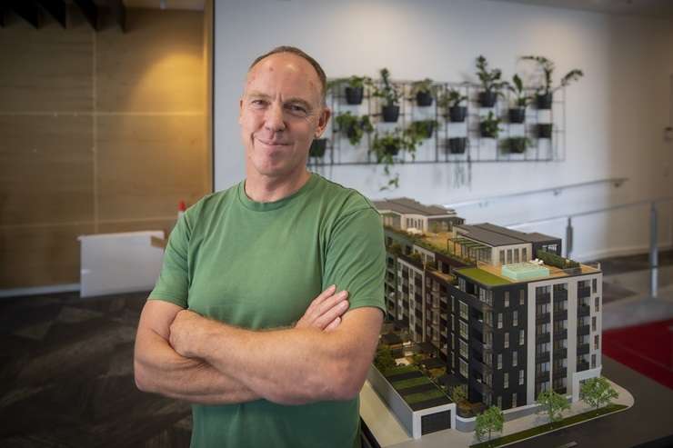 An artist's impression of the luxury penthouse apartment at Ockham's Kubrick building in Auckland's Freemans Bay. Photo / Supplied