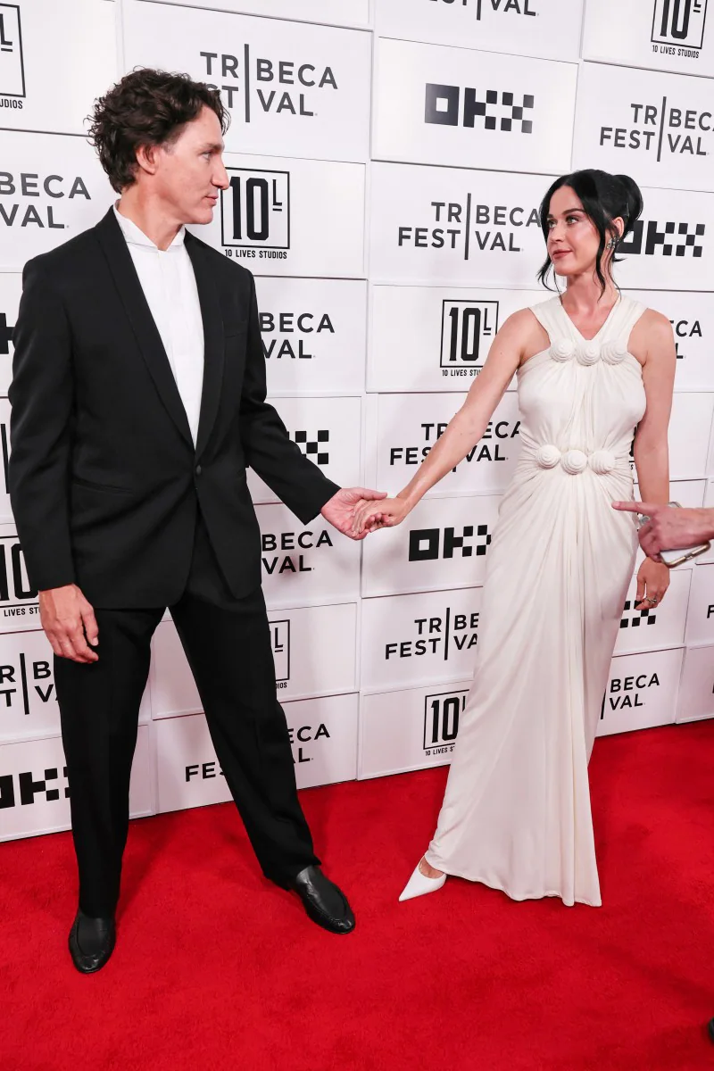 The singer and the former Canadian prime minister arrived hand in hand at the Tribeca Festival in New York City 
