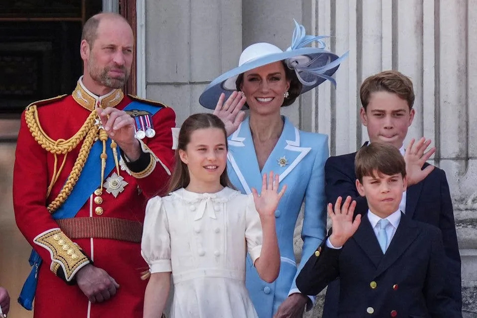 Prince Louis waved enthusiastically to the crowds