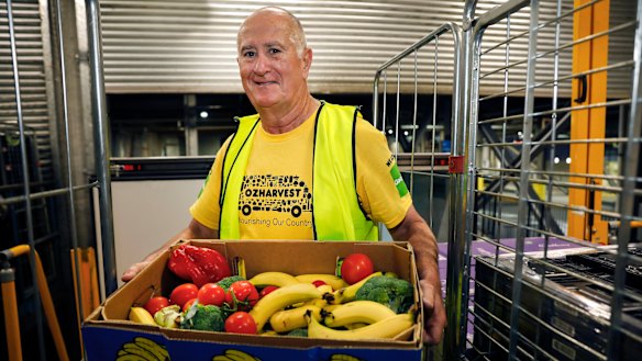 Ex-Qantas captain Geoff Blore now volunteers for OzHarvest Newcastle.