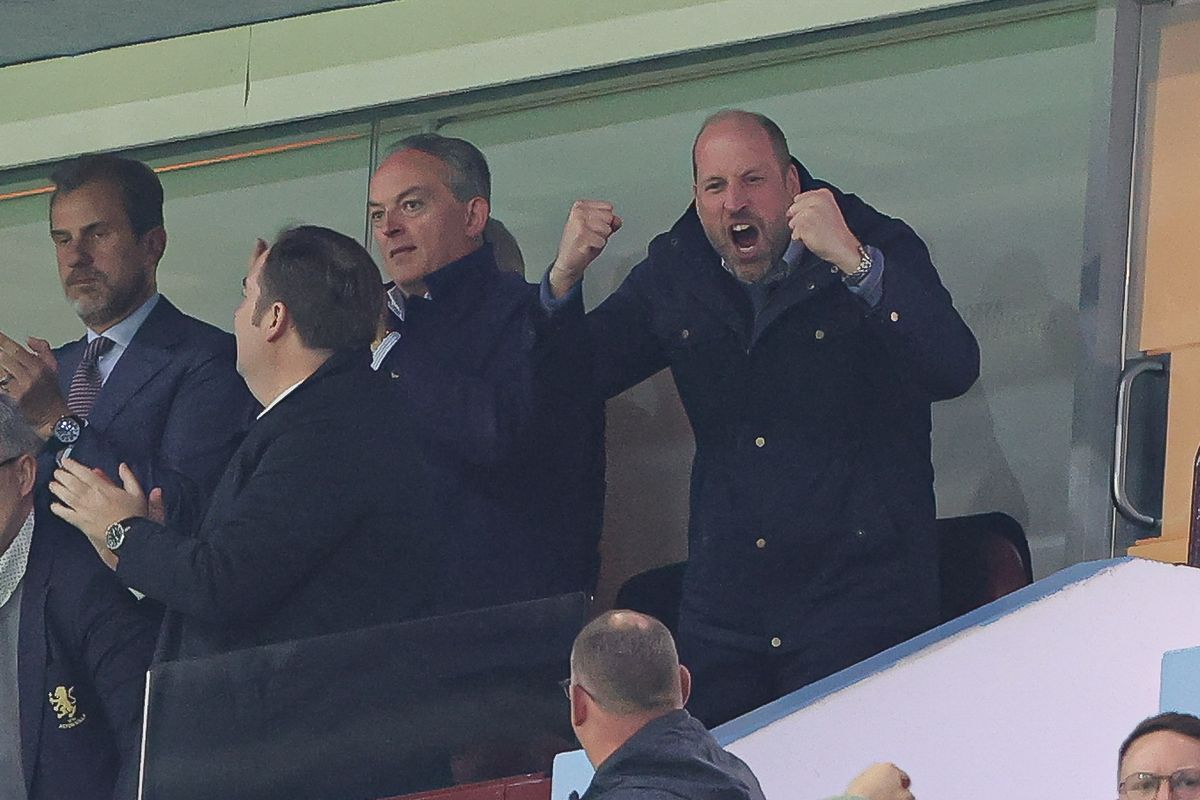William, Prince of Wales during the UEFA Europa League 2025/26 Semi-Finals in Birmingham