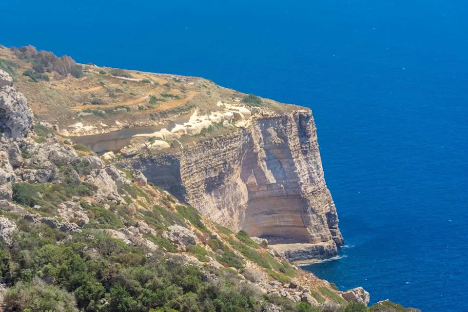 Coastal landscape of the Dingli Cliffs, Malta
