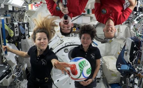 Astronauts from Orbit Address World Cup Participants