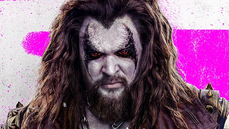 Lobo staring into camera on poster for Supergirl.