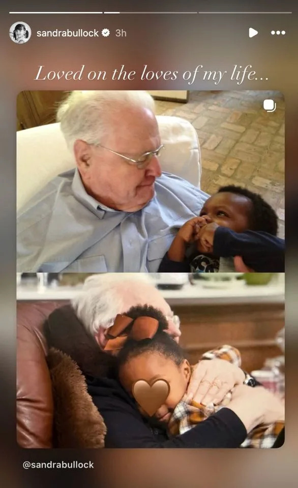 Sandra Bullock’s Instagram Stories on Father’s Day 2026Credit: Sandra Bullock/instagram