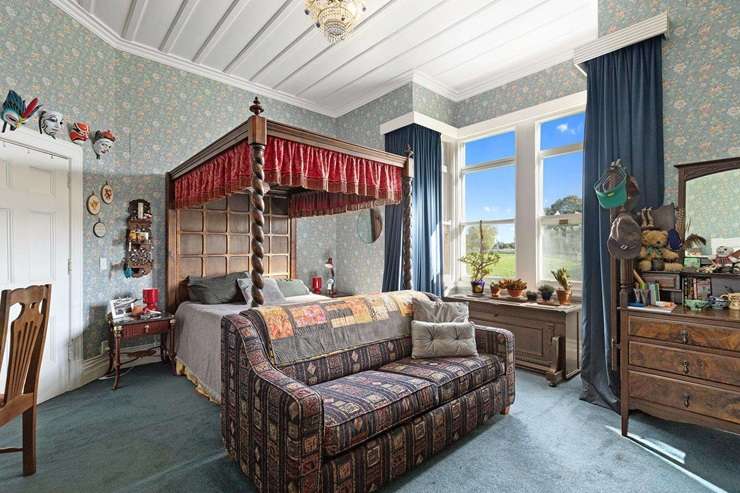 Jim Stuart and Cristine Leitch have listed their Edwardian-style home at 346 Tauwhare Road, in Matangi, Waikato. They want someone to buy their property and their vast collection of antiques. Photo / Supplied
