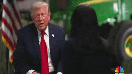 Trump storms out of NBC interview.