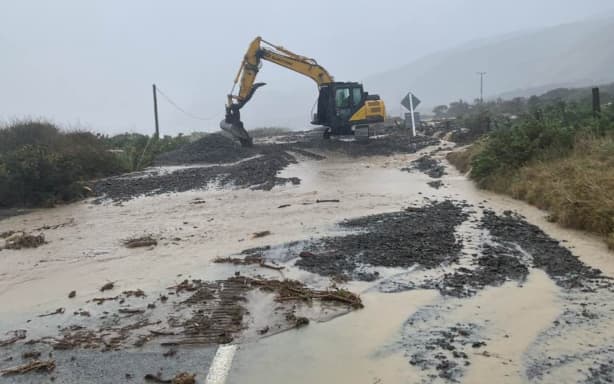 Ngawi after flooding from heavy rain.