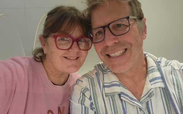 The couple say they are thankful for the swift action by emergency services workers. (Supplied: Elizabeth Miller)