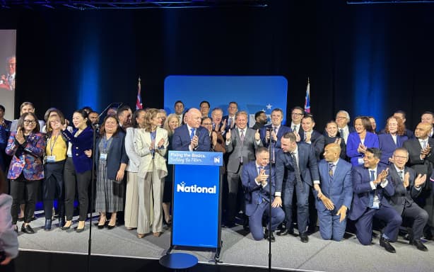 National's annual conference in Wellington on Sunday.