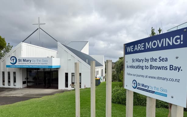 The church can't afford to maintain its current site in Auckland's Torbay, and have put the property up for sale.