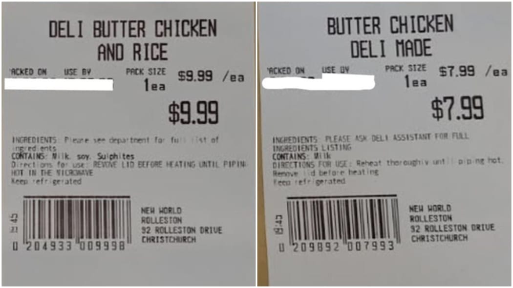 A recall of store-made deli meals has been issued for three South Island supermarkets because of the possible presence of glass.