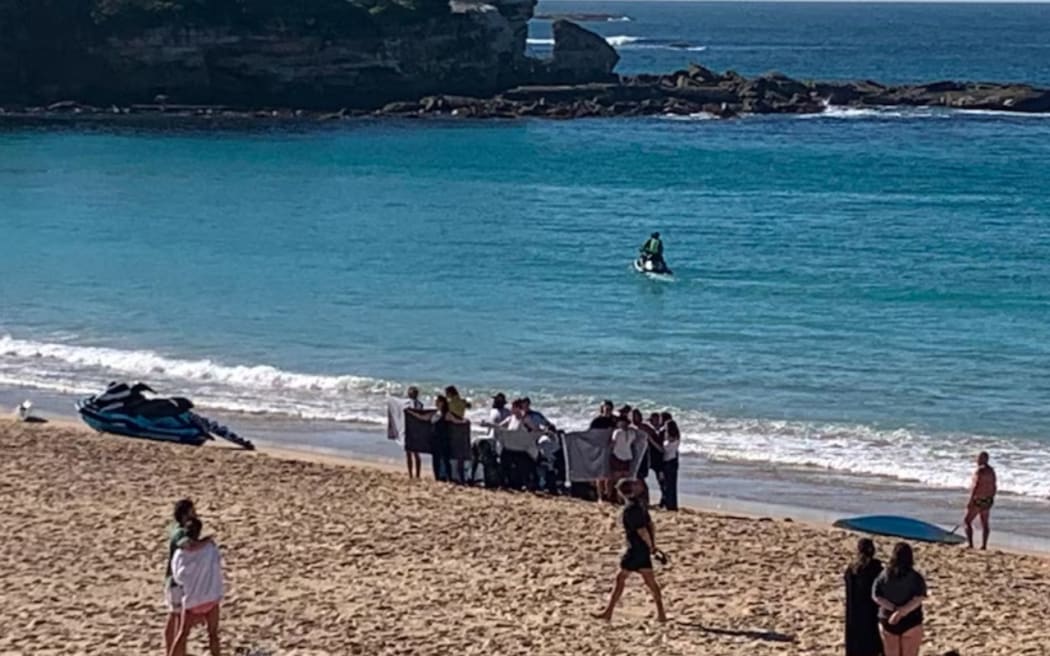 A woman is in critical condition after a shark attack at Coogee Beach on Saturday. (ABC News: James Lawrence)