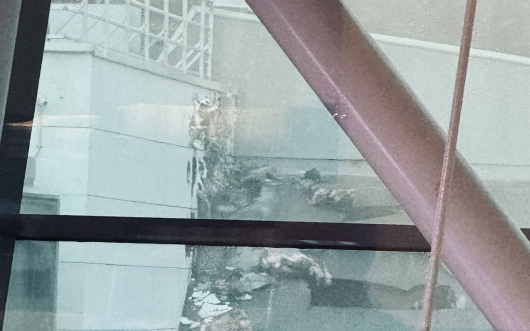 Wellington Airport damage the day after fire
