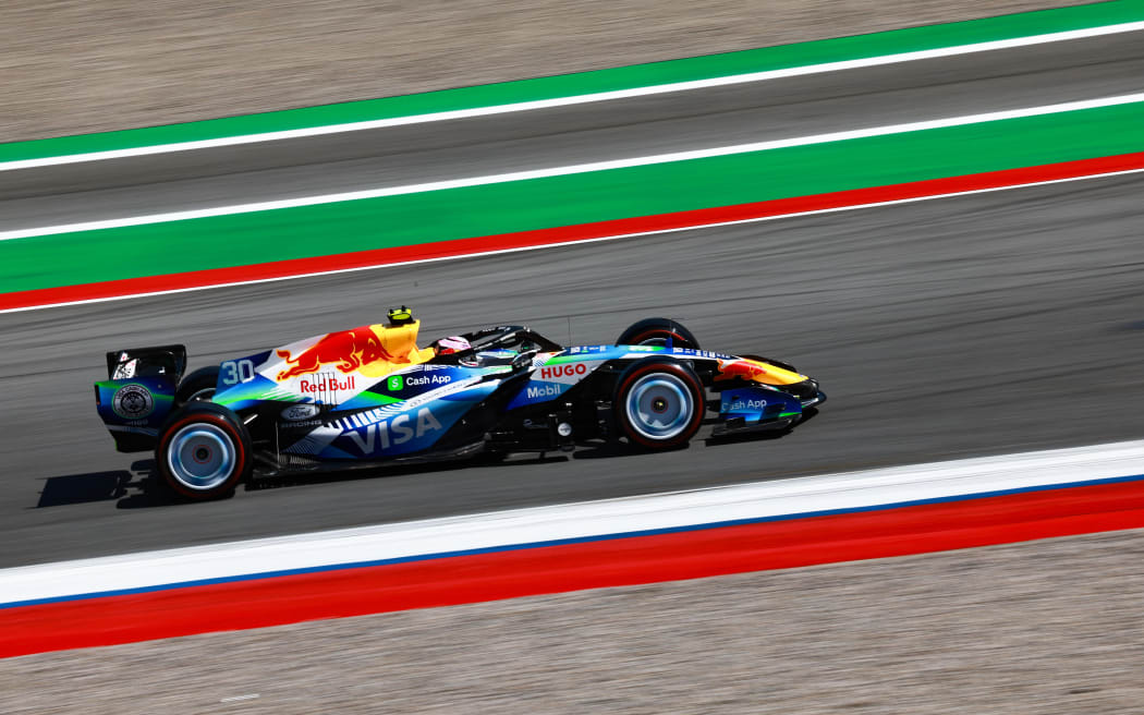 Liam Lawson of Visa Cash App RB F1 Team VCARB03 at the 2026 Barcelona GP.