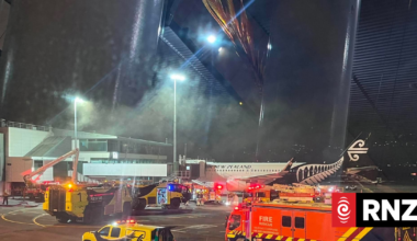 Fire at Wellington Airport terminal
