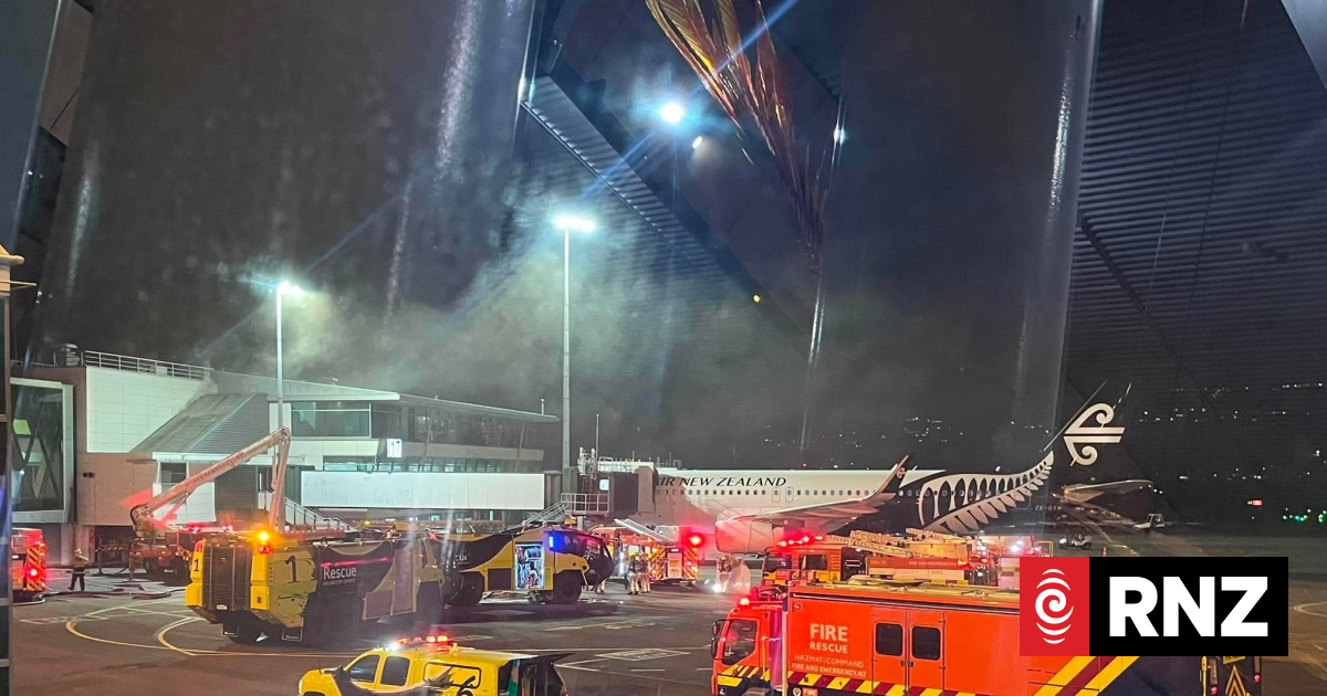 Fire at Wellington Airport terminal