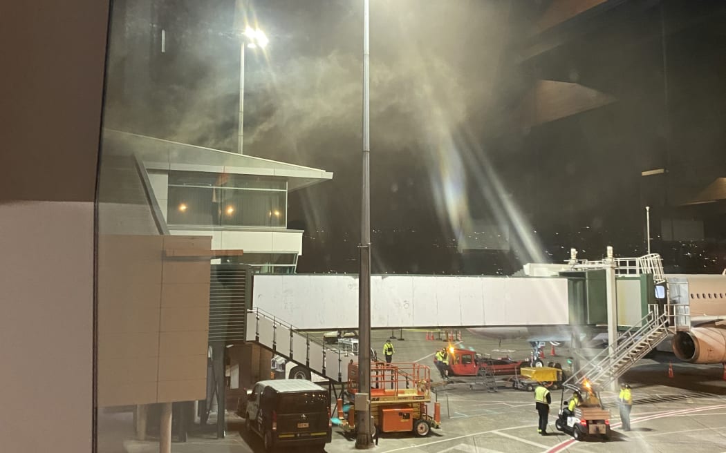Smoke at Wellington Airport