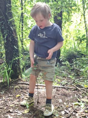 Levi, age 7, has two rare bowel disorders, Down Syndrome, Autism, ADHD, and has had a dozen surgeries.