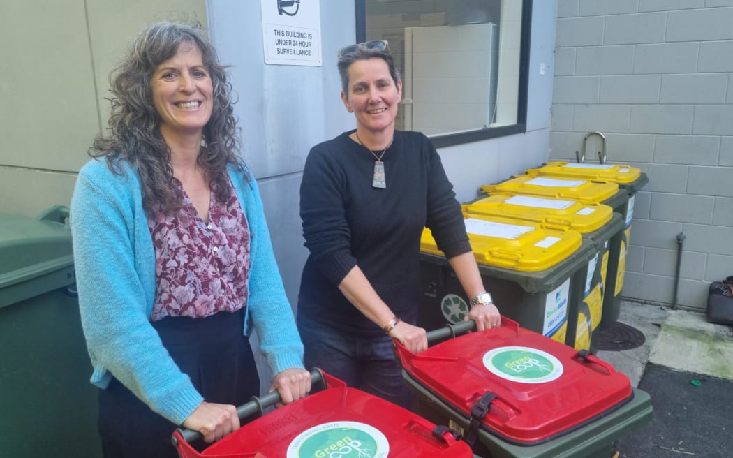 Green Loop founders Sophie Walker and Mieke Verschnoor say the the start-ups bins are replaced with clean ones at every pick-up.