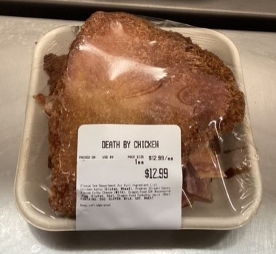 A "Death by Chicken" chicken burger and chicken katsu garden salad sold by Pak'n Save Rangiora have been recalled because of safety concerns.