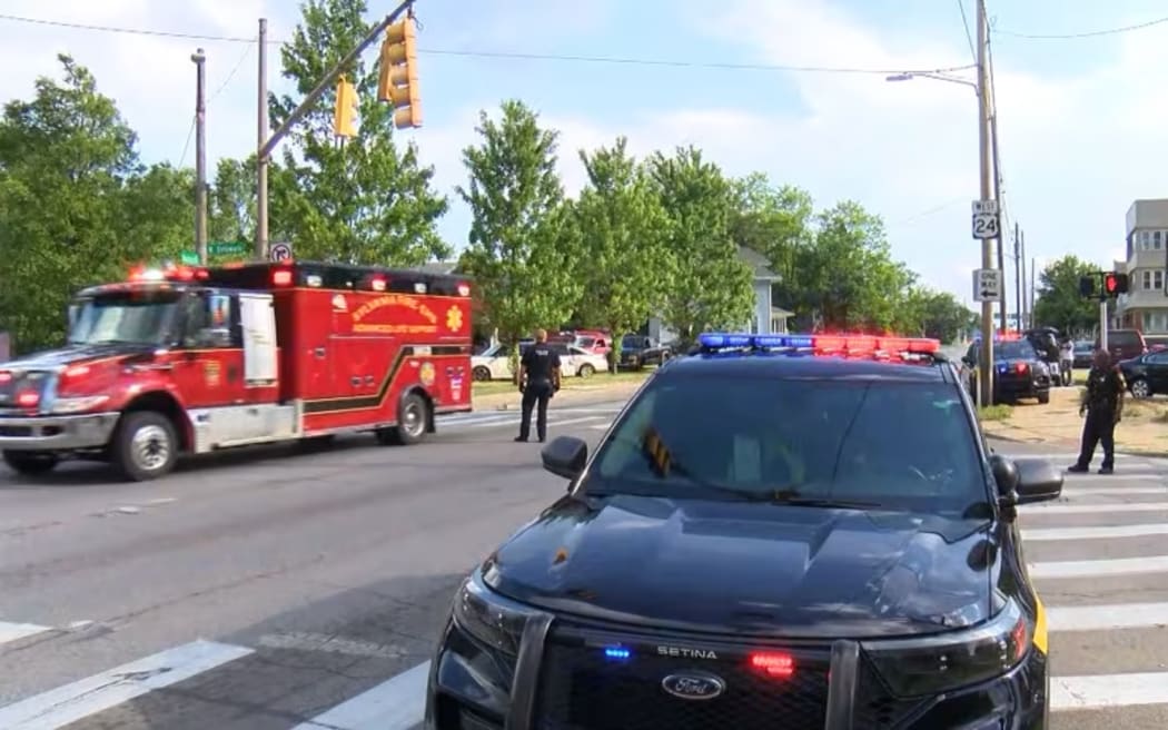 Police are searching for suspects after eight people were shot near the Old West End Festival in Toledo, Ohio, authorities said Saturday.